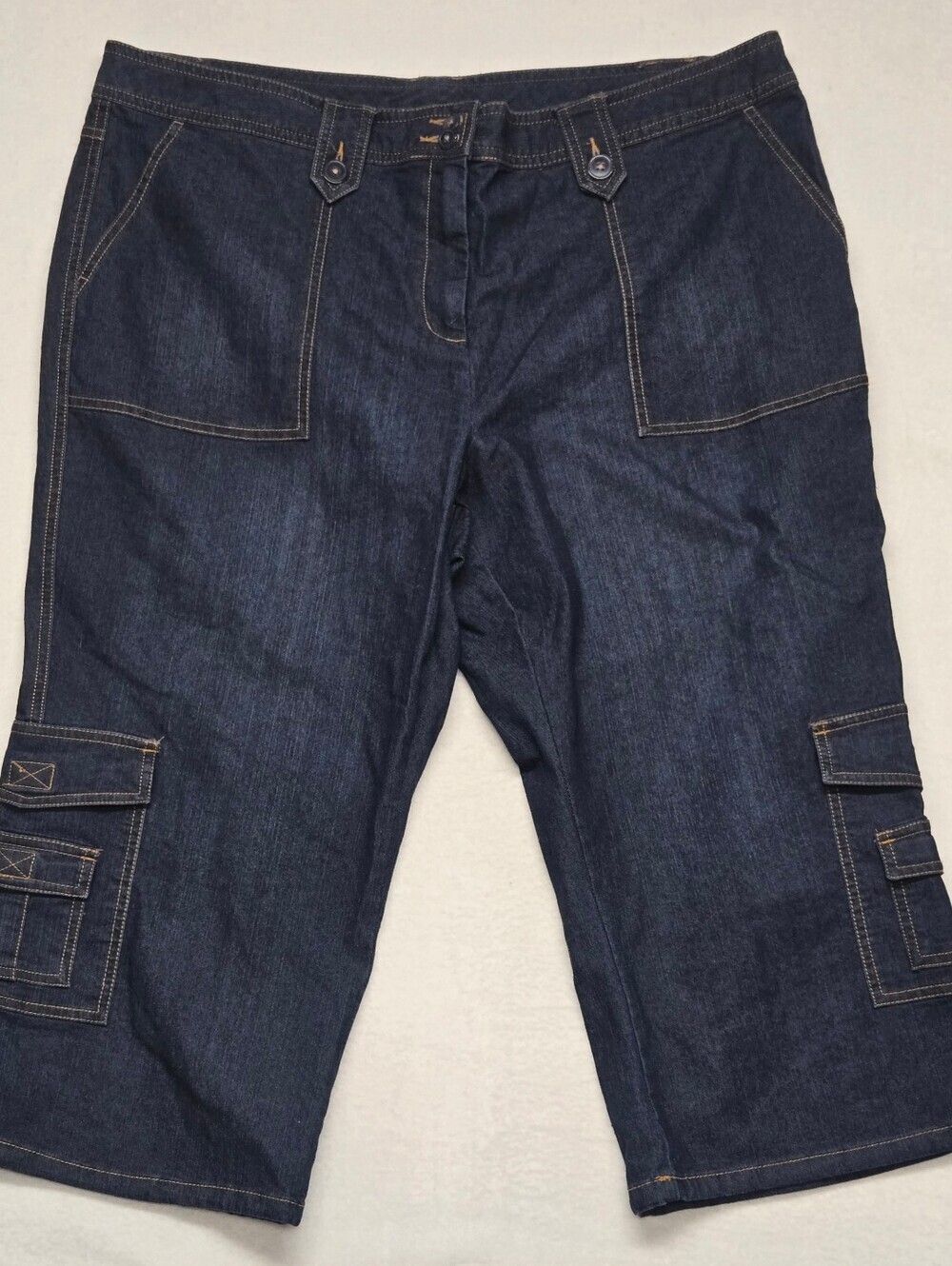 Style & Co Woman 18W Denim Cargo Capris